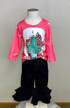 Load image into Gallery viewer, Mya Black Double Layer Bell Bottoms - Rusty Soul