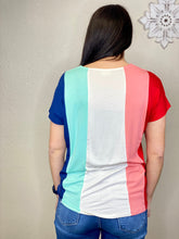 Load image into Gallery viewer, Anna Color Block Relaxed Shirt - Rusty Soul