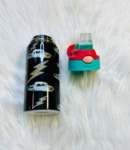 Load image into Gallery viewer, Black Cowboy Hat & Glitter Boldt Girl's Western Drink Cup - Rusty Soul