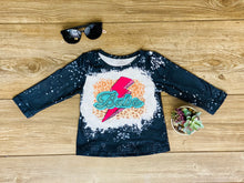 Load image into Gallery viewer, Everleigh Black Babe Cheetah & Bolt Long Sleeve Shirt - Rusty Soul
