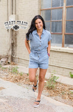 Load image into Gallery viewer, Daisy Denim Romper - Rusty Soul