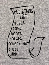 Load image into Gallery viewer, Cowboys Christmas List Tee - Rusty Soul