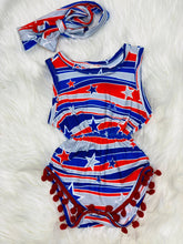 Load image into Gallery viewer, Zoey 4th Pom Romper - Rusty Soul