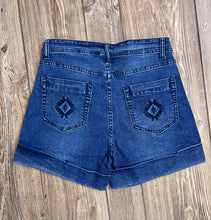 Load image into Gallery viewer, Jane Dark Wash Rolled Cuff Shorts - Rusty Soul