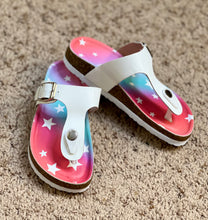 Load image into Gallery viewer, Aspen White Thong Girl's Sandals - Rusty Soul