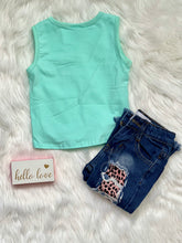 Load image into Gallery viewer, Catherine Mint Tank Top with Sequin Pocket - Rusty Soul