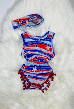 Load image into Gallery viewer, Zoey 4th Pom Romper - Rusty Soul