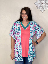 Load image into Gallery viewer, Alexis Multi Water Color Leopard Print Kimono - Rusty Soul