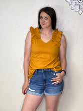 Load image into Gallery viewer, Rebecca Distressed Dark Denim Shorts - Rusty Soul