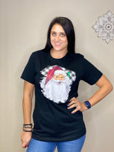 Load image into Gallery viewer, Brittany Black Santa Tee - Rusty Soul