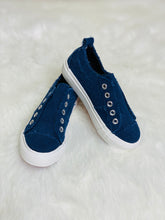 Load image into Gallery viewer, Sarah Navy Kids Slip On Sneakers - Rusty Soul
