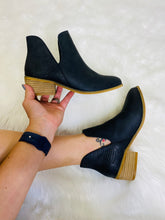 Load image into Gallery viewer, Any Man Of Mine Black Slip On Booties - Rusty Soul