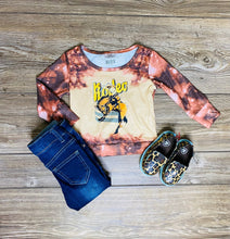 Load image into Gallery viewer, Julia Brown Bleached Rodeo Long Sleeve Shirt - Rusty Soul