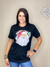 Load image into Gallery viewer, Brittany Black Santa Tee - Rusty Soul