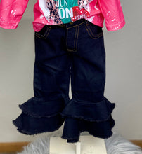 Load image into Gallery viewer, Mya Black Double Layer Bell Bottoms - Rusty Soul