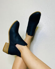 Load image into Gallery viewer, Any Man Of Mine Black Slip On Booties - Rusty Soul
