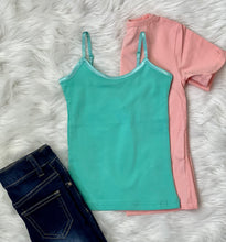 Load image into Gallery viewer, Girls Mint Layering Tank Top Cami - Rusty Soul