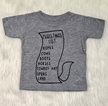 Load image into Gallery viewer, Cowboys Christmas List Tee - Rusty Soul