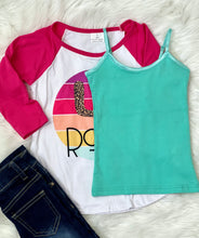 Load image into Gallery viewer, Girls Mint Layering Tank Top Cami - Rusty Soul