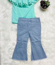 Load image into Gallery viewer, Sky Blue Distressed Bell Bottoms - Rusty Soul