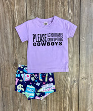 Load image into Gallery viewer, Baby Girl Purple Vegas Bummy Set - Rusty Soul