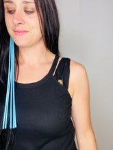 Load image into Gallery viewer, Grace Black Strappy Ribbed Tank Top - Rusty Soul