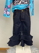Load image into Gallery viewer, Mya Black Double Layer Bell Bottoms - Rusty Soul