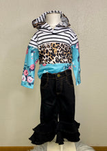Load image into Gallery viewer, Mya Black Double Layer Bell Bottoms - Rusty Soul