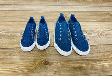 Load image into Gallery viewer, Sarah Navy Kids Slip On Sneakers - Rusty Soul