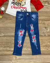 Load image into Gallery viewer, Isabelle Santa Patch Jeans - Rusty Soul