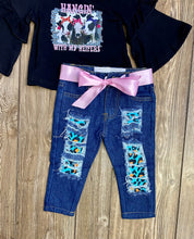 Load image into Gallery viewer, Catalina Blue Leopard Patch Capris - Rusty Soul