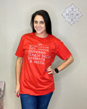 Load image into Gallery viewer, Andrea Red Acvtivities Christmas Tee - Rusty Soul