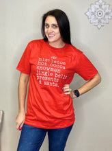 Load image into Gallery viewer, Andrea Red Acvtivities Christmas Tee - Rusty Soul