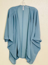Load image into Gallery viewer, Charlee Blue Grey Chiffon Cardigan - Rusty Soul
