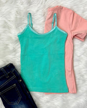 Load image into Gallery viewer, Girls Mint Layering Tank Top Cami - Rusty Soul