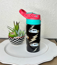 Load image into Gallery viewer, Black Cowboy Hat & Glitter Boldt Girl's Western Drink Cup - Rusty Soul