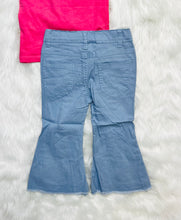 Load image into Gallery viewer, Sky Blue Distressed Bell Bottoms - Rusty Soul