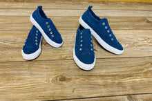 Load image into Gallery viewer, Sarah Navy Woman's Slip On Sneakers - Rusty Soul