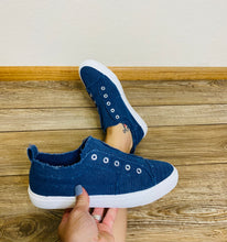 Load image into Gallery viewer, Sarah Navy Woman's Slip On Sneakers - Rusty Soul