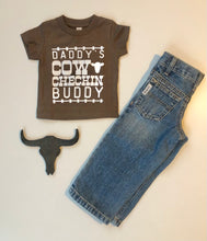 Load image into Gallery viewer, Daddy's Cow Checkin' Buddy Tee