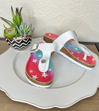 Load image into Gallery viewer, Aspen White Thong Girl's Sandals - Rusty Soul