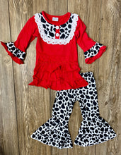 Load image into Gallery viewer, Sydney Red Cow Print Long Sleeve Shirt - Rusty Soul