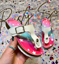 Load image into Gallery viewer, Aspen White Thong Girl's Sandals - Rusty Soul
