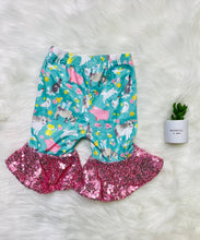 Load image into Gallery viewer, Ariella Farm Animal Mint Capris Bell Bottoms - Rusty Soul