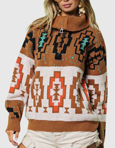 Jordyn Southwest 1/4 Zip Sweater