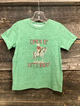 Load image into Gallery viewer, Cinch Up Let&#39;s Ride Kids Tee