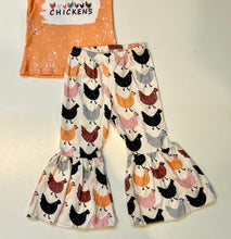 Load image into Gallery viewer, Lantry Chicken Girls Bell Bottoms