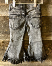 Load image into Gallery viewer, Black Betty Fringe Bootcut Denim Pants
