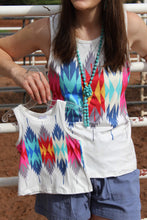 Load image into Gallery viewer, Ella Girls Aztec Racer Back Tank Top