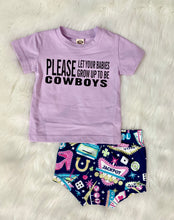 Load image into Gallery viewer, Baby Girl Purple Vegas Bummy Set - Rusty Soul